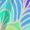 NZ109, variant on Psychedelic Summer Lotus Leaf Neck T-Shirt Long Sleeve Women'S T Shirt Elegant Fashion Tops & Tees Floral Neon Bright Colorful