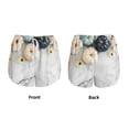 thumbnail image 5 of Lsque Pumpkin And White Marble Printed Women's Running Shorts with Liner Pockets,Elastic Quick Dry Workout Athletic Gym Yoga Shorts,Womens High Waist Shorts-Medium, 5 of 9