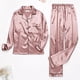 thumbnail image 2 of Pijamas de manga larga para mujer, Sexy ropa de dormir, lencería de satén, conjuntos de ropa de noche femenina, pijamas de seda, ropa de estar por casa, nuevo, Invierno, 2 of 4
