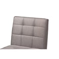 thumbnail image 5 of Baxton Studio Sanford Mid-Century Modern Grey Fabric Upholstered and Walnut Brown Finished Wood Dining Chair, 5 of 7