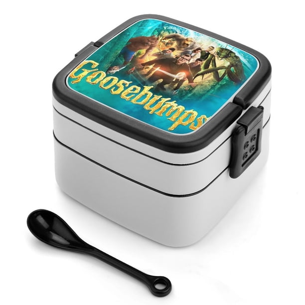 Escalofríos Fiambrera de Doble Capa, Contenedor de Almuerzo Portátil Apilable, Almacenamiento de Alimentos Hermético a Prueba de Fugas, 1000ml