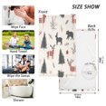 thumbnail image 6 of Yayeee 2 Pack Hand Towels for Bathroom 100% Cotton 16" x 28" Soft Absorbent Kitchen Towel, Christmas Plaid Deer, 6 of 7