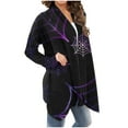 thumbnail image 3 of Cardigans d'Hiver pour Femmes Mode Femmes Imprimé Ample Cardigan à Manches Longues Manteau Blouse Cardigans Surdimensionnés pour Femmes en Liquidation, 3 of 6