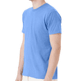 thumbnail image 5 of Hanes Short Sleeve T-Shirt - Carolina Blue, Men Crewneck Comfortable Classic Fit Tee, S, 5 of 5