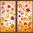 thumbnail image 4 of CCOCC Thanksgiving Fall Maple Leaf Sticker,Autumn Window Clings for Glass,Window Decals for Halloween Thanksgiving Decor,Reusable Static Leaves Autumn Stickers Decor Home Office Classroom, 4 of 7