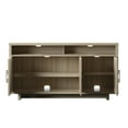 thumbnail image 3 of Twin Star Home TV Stand with Fabric Doors for TVs up to 60", Bishop Oak, 3 of 7