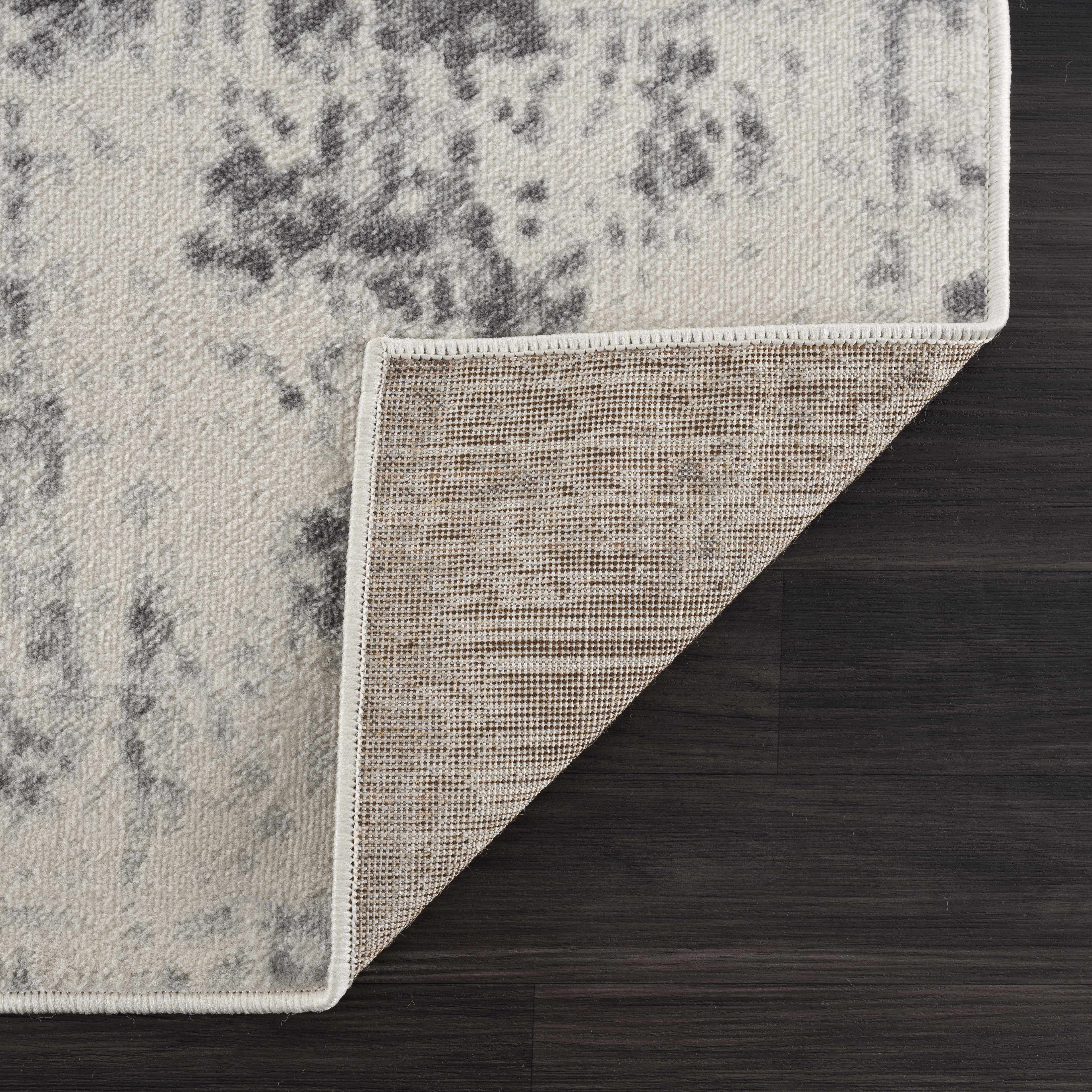 Hauteloom Tigris Collection Hayal Transitional Modern Farmhouse Hallway, Entryway, Kitchen Runner Rug - Contemporary Distressed - Boho Abstract - Ivory, Beige, Gray - 2'7" x 7'3"