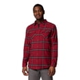thumbnail image 1 of Camisa Columbia Bearmouth Springs de franela para hombre, color rojo, talla XS, 1 of 3