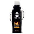 thumbnail image 1 of Protector solar Warrior SPF 50 en spray continuo - Spray protector solar resistente al agua y al sudor - Protección de amplio espectro para UVA/UVB - Fórmula efectiva de secado rápido probada en el ca, 1 of 5