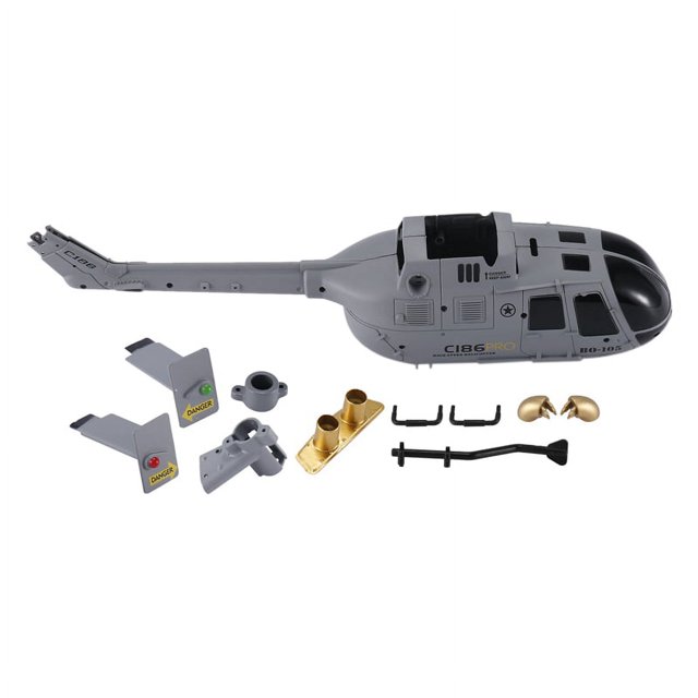C186 Shell Cover Set para C186 C-186 RC HelicóPtero AvióN Drone Repuestos Accesorios de ActualizacióN,1