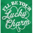 thumbnail image 2 of I'll Be Your Lucky Charm Clover Unisex Plus Fleece Graphic Sweatshirt Brisco Brands 2X, 2 of 5