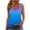 tank tops for women plus size-Blue, variant on Tank Tops for Women under $5 Women's Printed Camisole Sleeveless T-shirt Loose Tank Top Pink XXL