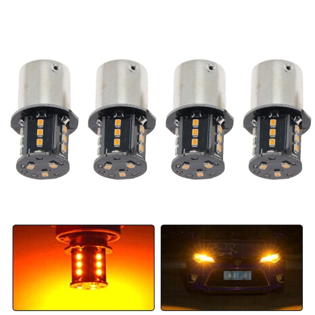 BUYISI 2X Led 1157 Brake Light Tail Light White Red Yellow Bulb Dc 12V Amber