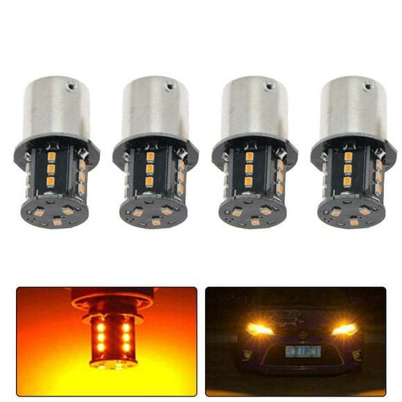 Yimiti 2X Led 1157 Brake Light Tail Light White Red Yellow Bulb Dc 12V-Amber