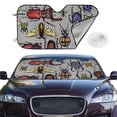 thumbnail image 2 of Balery Bright Insects Windshield Sun Shade, Car Front Window Sunshade Cover ,Automotive Interior Portected Blocks Uv Rays For Car Pickup Truck Suv Accessories- Medium, 2 of 7