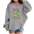 thumbnail image 2 of Tanghaowl Boys Sweatshirts Print Girls Hooded Sweatshirt Festive Kids Pullover Cozy Top Soft Casual Winter Wear Outfit Childrens Holiday Grey 7-8 Years, 2 of 3