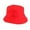 Red, variant on Xijirk Unisex Bucket Hat with Classic Wide Brim Solid Plain Design Hat for Commuting Walking Travel Outdoor Daily Wear,Khaki,One Size
