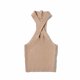 thumbnail image 3 of Txlixc Chaleco de estilo simple ajustado para mujer, tops cortos sin mangas con cuello halter Txlixc Sexy, 3 of 6