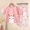 Pink, variant on Floleo Kids Girls Summer Cute Bunny Print Short Sleeve T Shirt and Long Pants Set Casual 2 Piece Outfit for Daily Play School Weekend