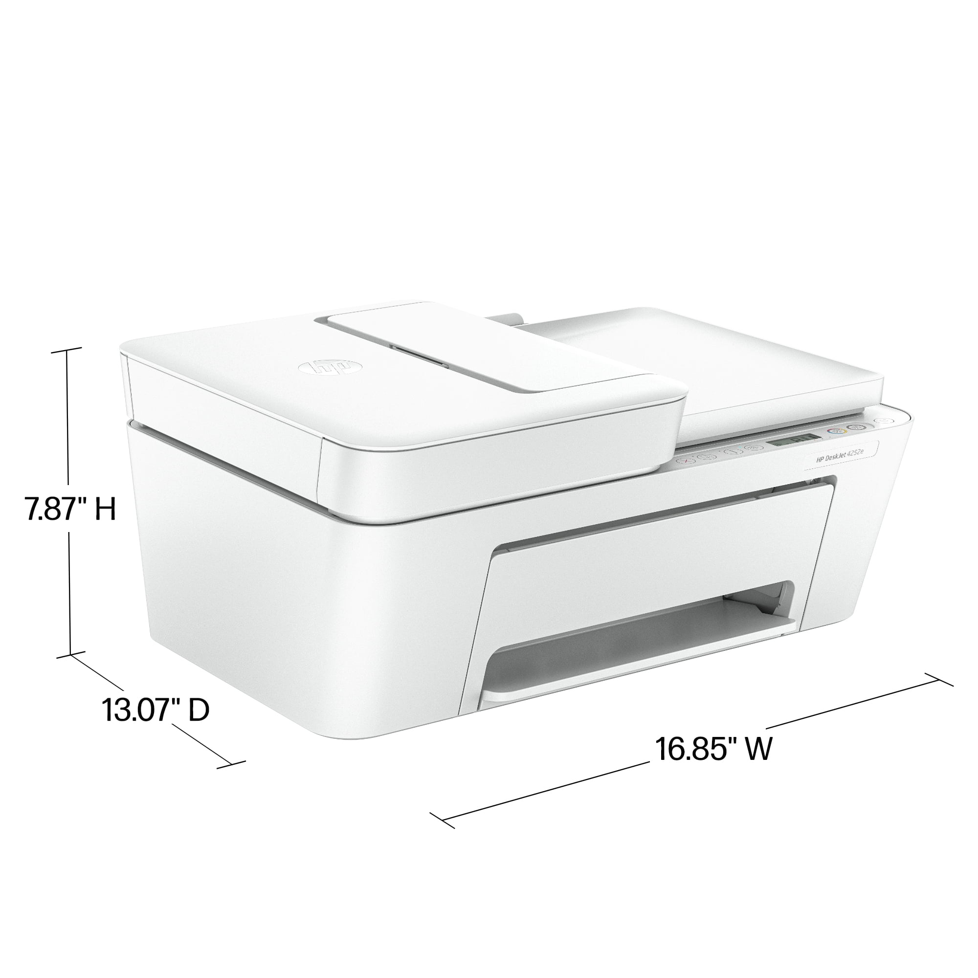 HP DeskJet 4252e Wireless All-in-One Color Inkjet Printer (White), Scanner, Copier, 3 months Free Instant Ink