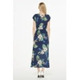 thumbnail image 3 of Women's Hawaiian Luau Cap Sleeve Maxi Simple Dress in Pineapple Garden, 3 of 5