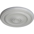 thumbnail image 3 of Ekena Millwork 15 3/4"OD x 1 1/2"P Devon Ceiling Medallion (Fits Canopies up to 3 5/8"), Hand-Painted Frost, 3 of 6