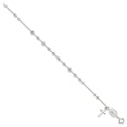 thumbnail image 2 of Auriga Fine Jewelry 925 Sterling Silver Beaded Rosary Bracelet 7.5 inch for Women, 2 of 5