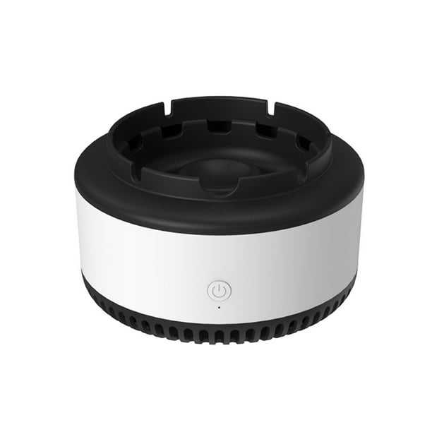 Kearding Cenicero portátil para el lugar de trabajo, cenicero, botón de filtro de aire de carbón activado, Control silencioso para sala de estar, Electrodomésticos Blanco Kearding HA064095-03