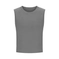 thumbnail image 3 of MHOSTAFH Girls Athletic Tank Tops Solid Color Sleeveless Shirts Summer Workout Tennis Yoga Running Tops, 3 of 9
