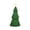 B, variant on Linnome Twisted Ribbed Christmas Tree Shaped Paraffin Wax LED Flameless Candle,Green Flickering Fake Candle for Xmas Table Decor,22.3cm Battery Operated Christmas Tree Candle for Mantel Window Sill