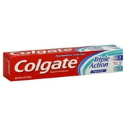 Colgate Triple Action Toothpaste, Original Mint, 6.4 Ounces Tube