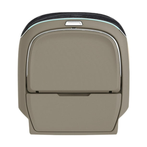 Mesa plegable para asiento trasero de automóvil, escritorio para computadora con portavasos, bandeja para comida para automóvil, automóvil Gris marrón