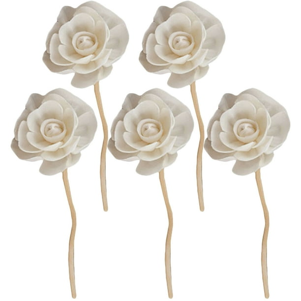5 piezas de fragancia libre de fuego Palabra de paperio aromaterapia de flores Difused Sticks