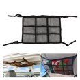 thumbnail image 4 of Car Roof Net Pocket, Car Roof Organizer 4 Reinforced Webbing Straps Easy To Install  For Pillows For Sundries, 4 of 8