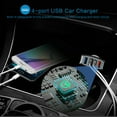 thumbnail image 4 of USB Car Charger Phone Charger Intelligent Power 4 USB Port Car Power Adapter, 4 of 5
