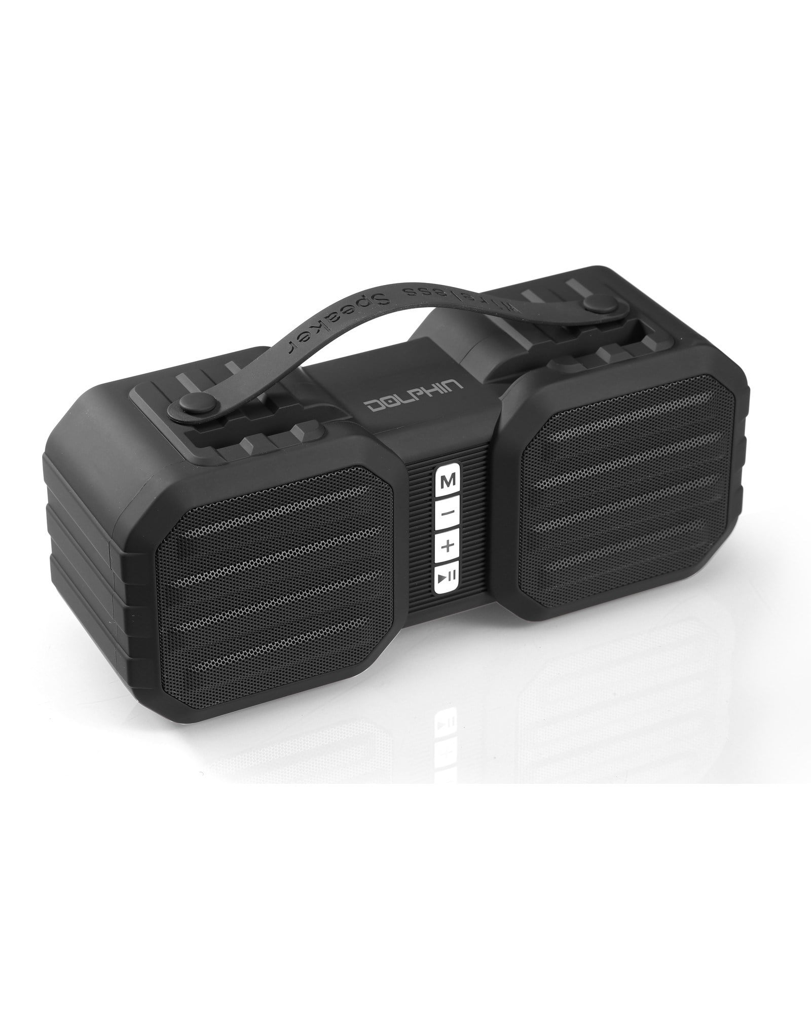 Dolphin Portable Splashproof Bluetooth Speaker SPB8XBLK Black