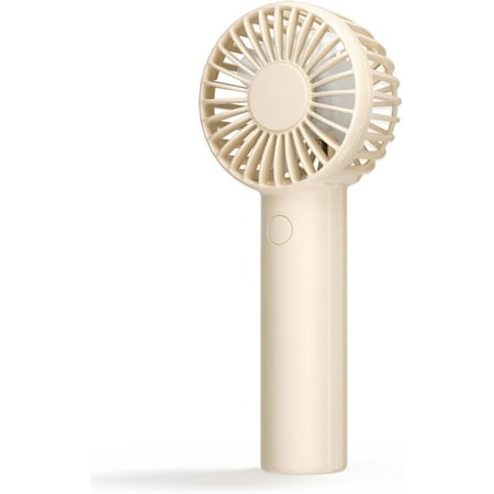 

Mini Handheld Fan Powerful Portable Fan 3 Speeds USB Rechargeable Small Hand Fan Personal Fan Battery Operated Cute Design Makeup Eyelash Fan for Stylish Girls Women Kids Outdoor Beige