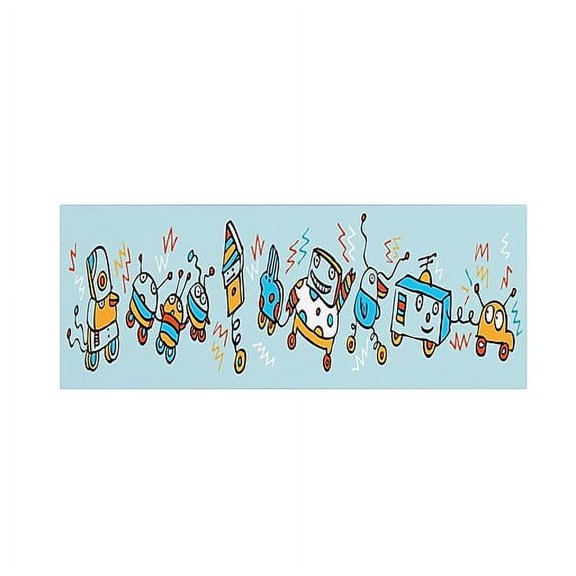 Trademark Fine Art "Rocking Robots" Canvas Art by Carla Martell