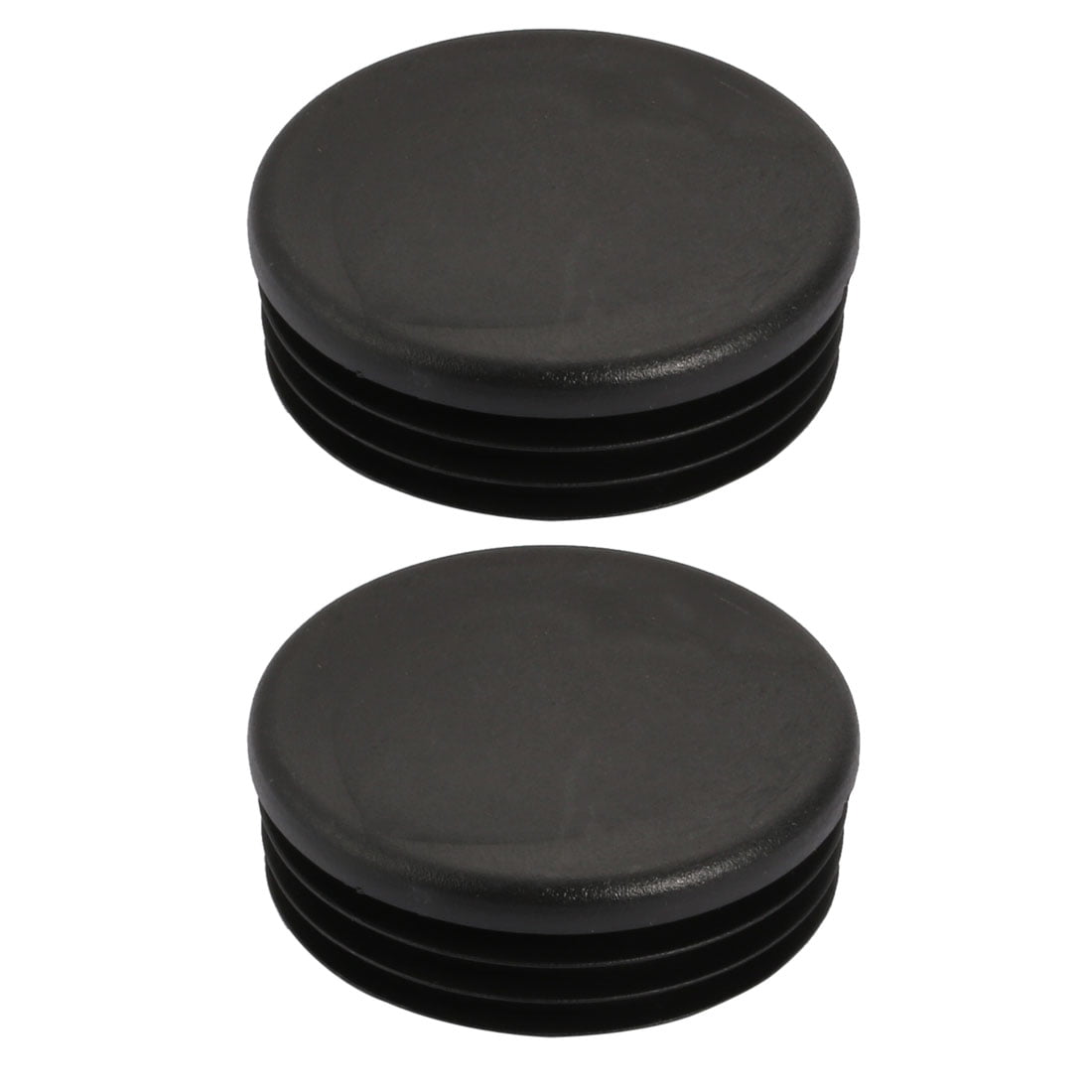 sourcingmap 2 Pcs Chair Table Leg Plastic Cap Round Tube Insert Fit 60mm Pipe Outer Dia 