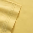 thumbnail image 2 of Madame Marie Contemporary Microfiber Bedroom Solid Color Bed Sheet Set Split King - Yellow, 2 of 2