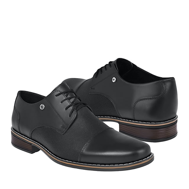 ZAPATOS CASUALES CABALLERO STYLO 8526 PIEL NEGO