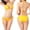 Yellow, variant on Bzhegqhd Bikini Sets for Women Sexy Two Piece Clearance,Fashion Women's Sleeveless Bikini Set Swimsuit Push-Up Padded Swimwear Swimsuit Beachwear