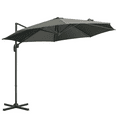 thumbnail image 1 of Outsunny ⌀ 9.6' Patio Hanging Offset Umbrella Aluminum Pole, 360° Rotation, 1 of 10