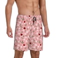 thumbnail image 2 of Sikiie Ladybug And Flowers Mens Pajama Shorts, Lounge Pant, Men's shorts，Sleep Pj Shorts for Men-4X-Large, 2 of 6