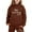 Brown, variant on SUXIAN Children Boys and Girls Long Sleeve Letter Printed Lightweight Hoodie Sweatshirts and Long Pants Set Outfit Cozy Outfits Sweatsuits Sets White 130