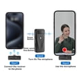 thumbnail image 3 of Wireless Lavalier Microphone Instant Pairing 75ft Long Distance Transmission Super Noise Reduction with 2 and 1 Receiver Long Battery Wide Compatibility or Interview Video Podcast Vlog, 3 of 7