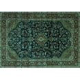 thumbnail image 1 of Ahgly Company Machine Washable Indoor Rectangle Persian Turquoise Blue Traditional Area Rugs, 2' x 5', 1 of 4