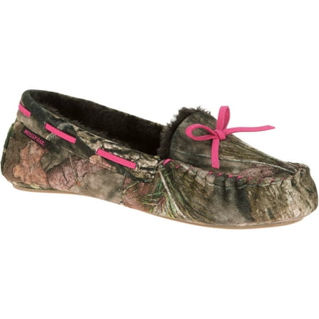 Mossy Oak Women's Camo Moccasin Slippers - Walmart.com