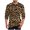 Coffee, variant on Tawop Men's T-Shirts Crew Neck Long Sleeve Pullover Graphic Leopard Workout Casual Coffee L