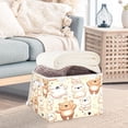 thumbnail image 5 of Ryvnso Cute Happy Bear Large Lidded Foldable Storage Baskets Cubes Boxes Lids Bin for Home, 5 of 7